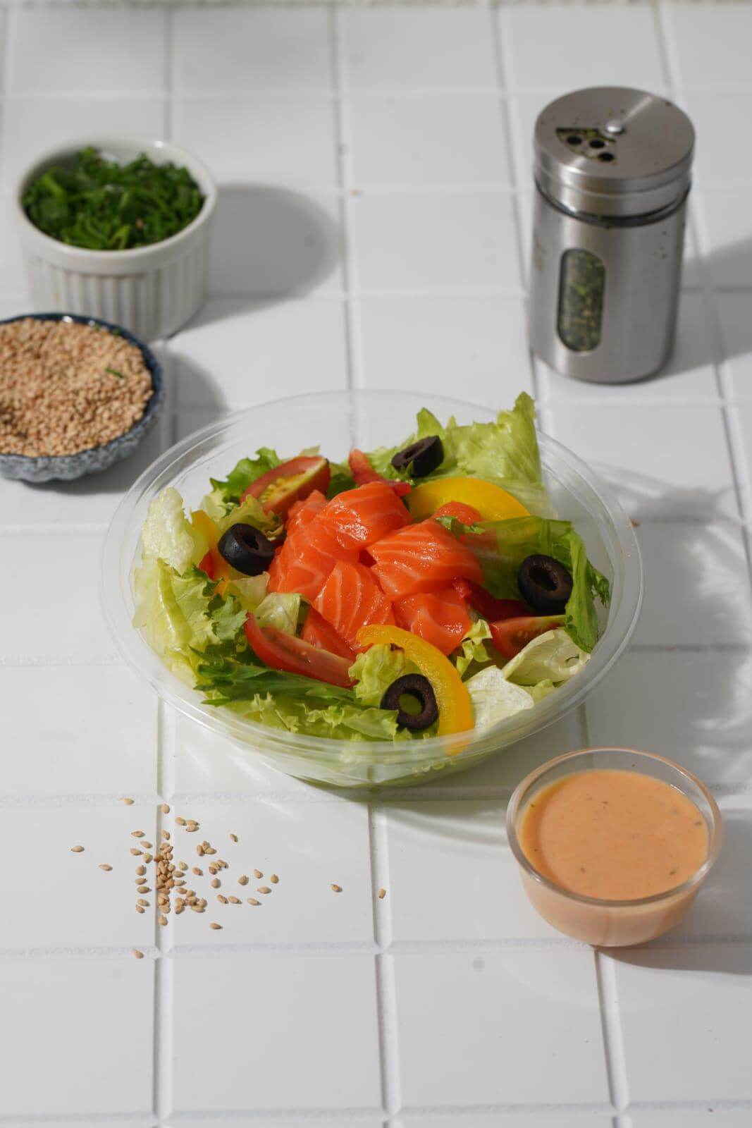 Salmon Sashimi Salad