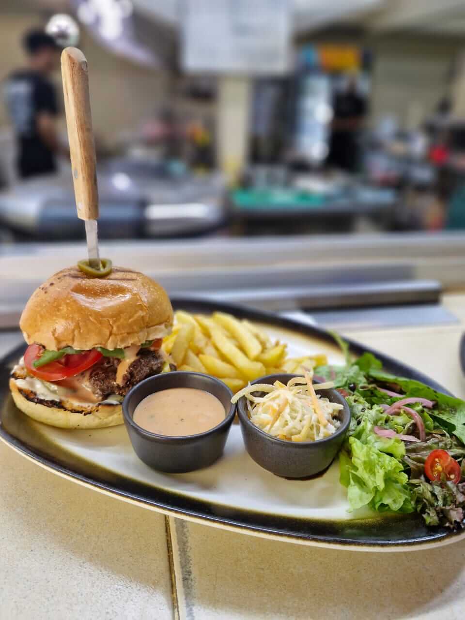 Wagyu Beef Burgers Coleslaw
