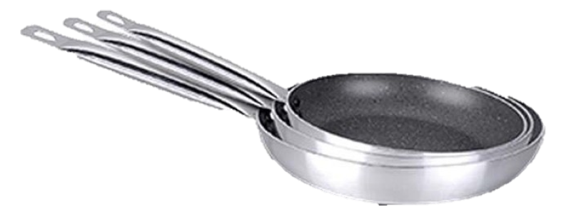 Stainless Pan 3 Pcs