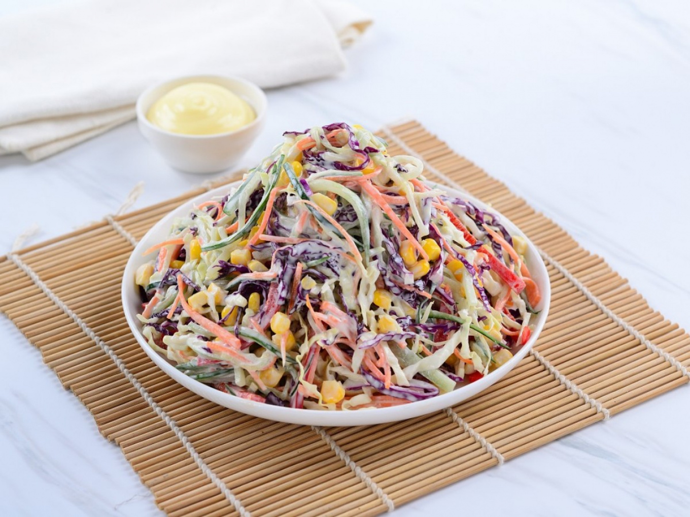 Rainbow Coleslaw Salad
