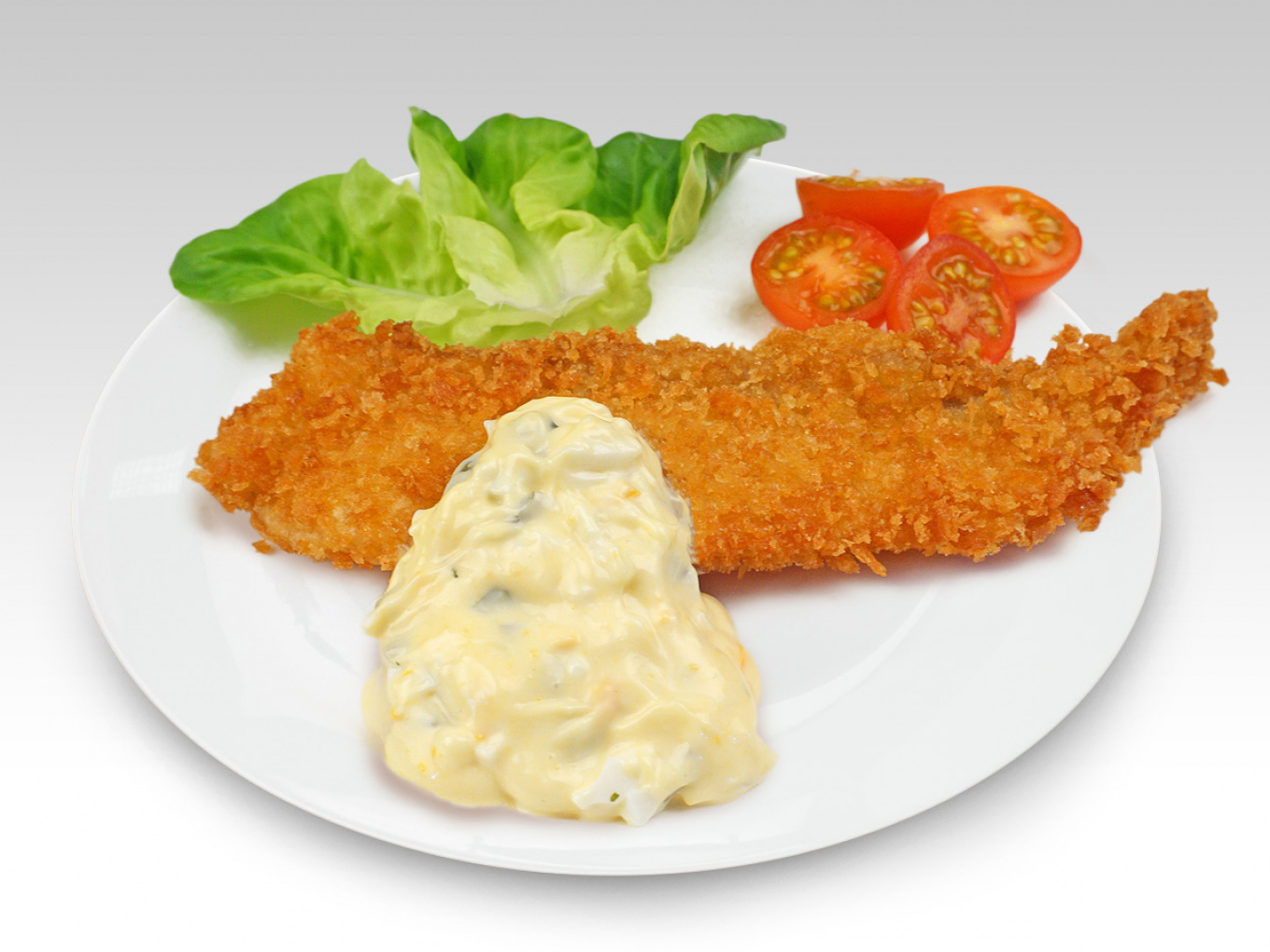 Fried Breaded Fish with Tartar Sauce