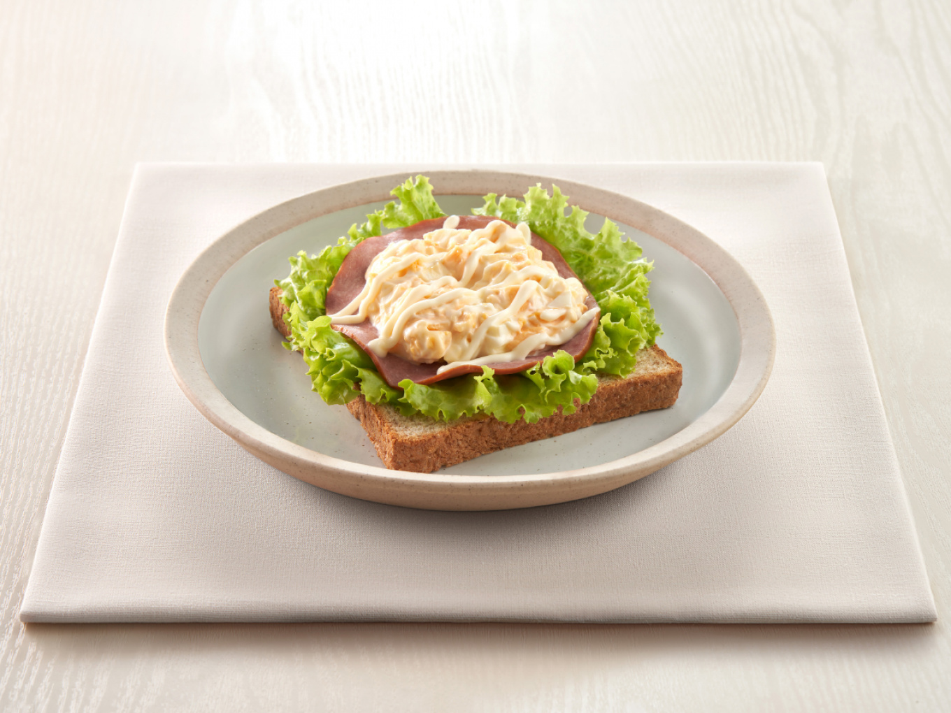 Open Sandwich with Egg Salad