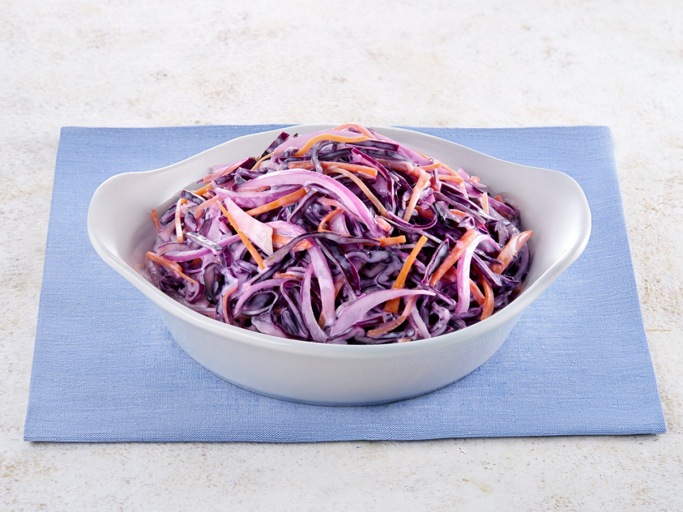 Purple Cabbage Coleslaw Salad