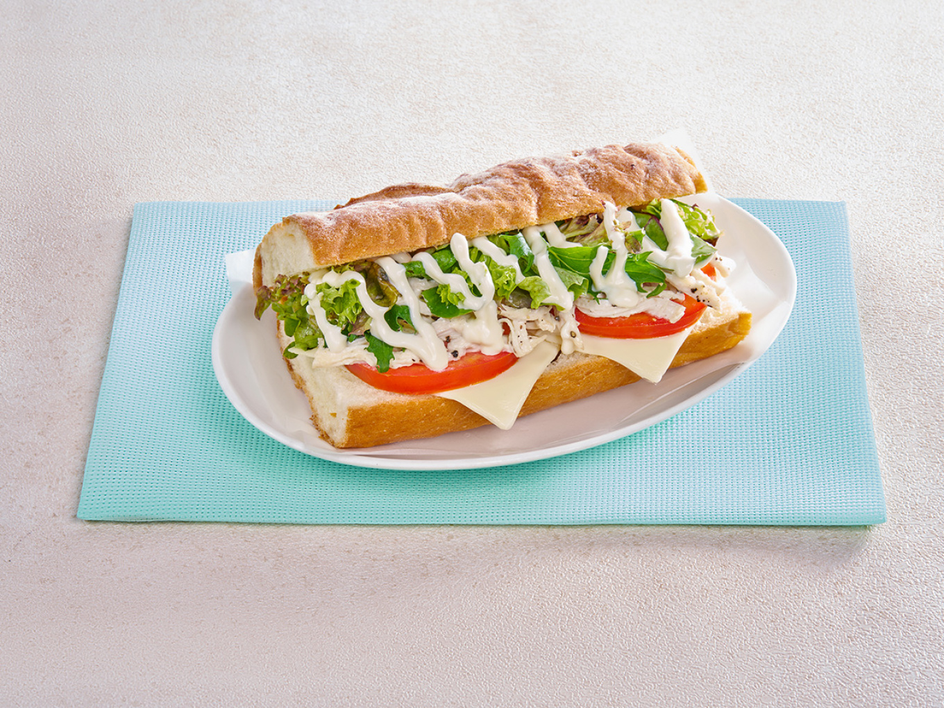 Chicken and Vegetable Sandwich