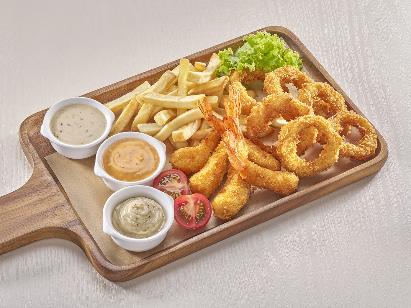 Mix Platter dengan Cocolan Mayo Campur