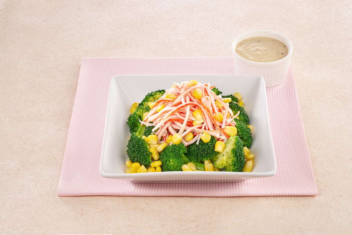 Broccoli Salad with Sesame Mayo Sauce