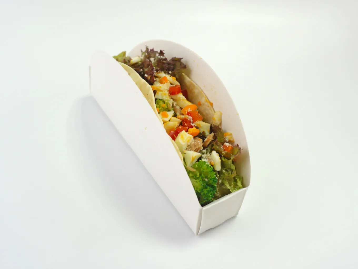 Veggie Mix with Tuna and Egg Wrap