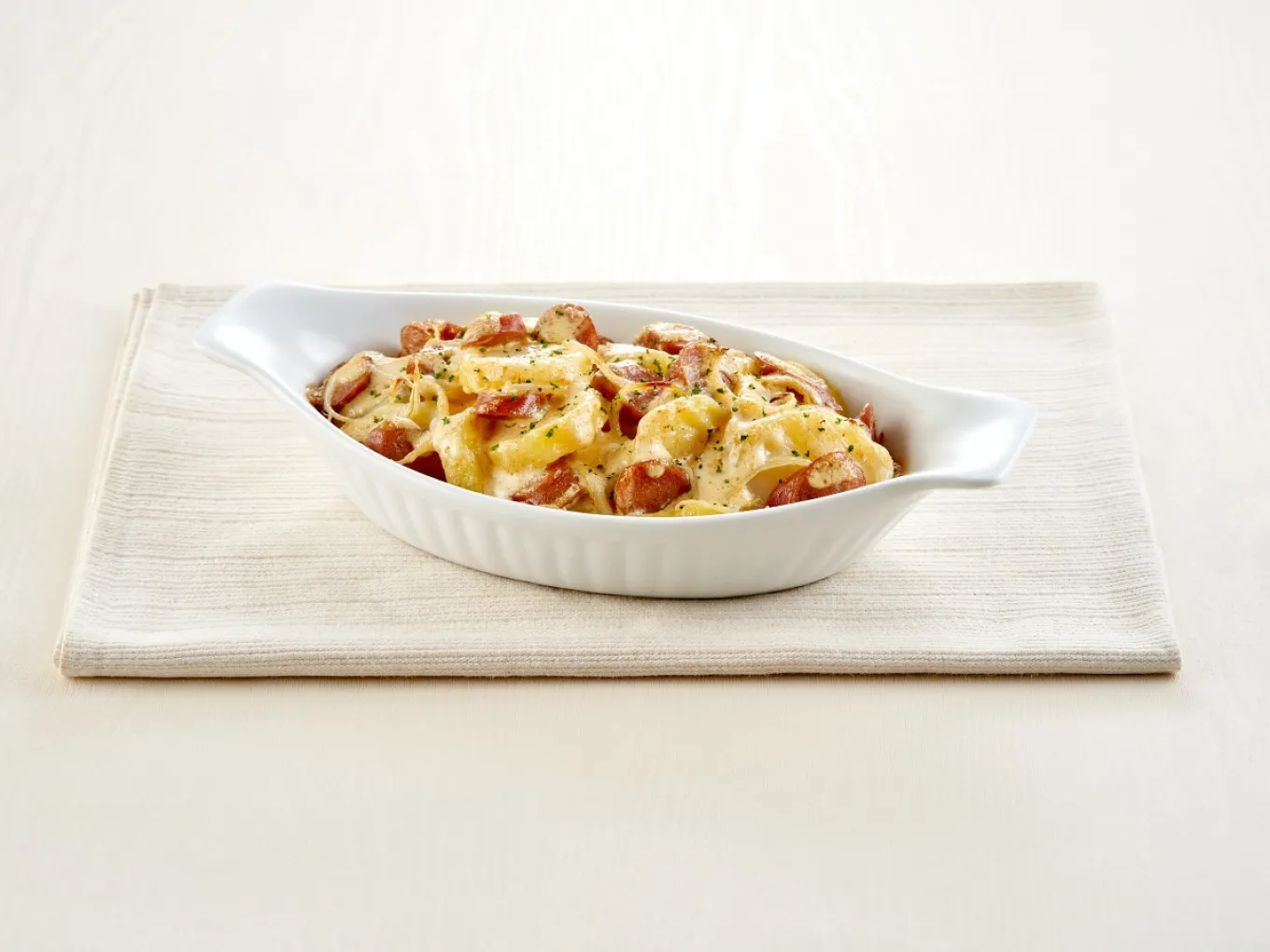 Sausage Curry Mayo Gratin