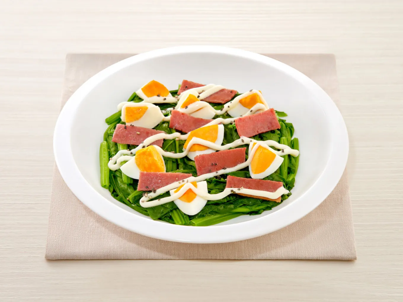 Japanese Spinach Salad and Egg