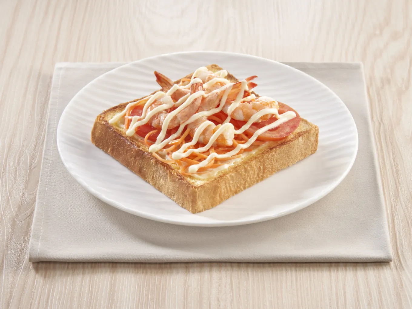 Shrimp Tomato Carrot Sandwich