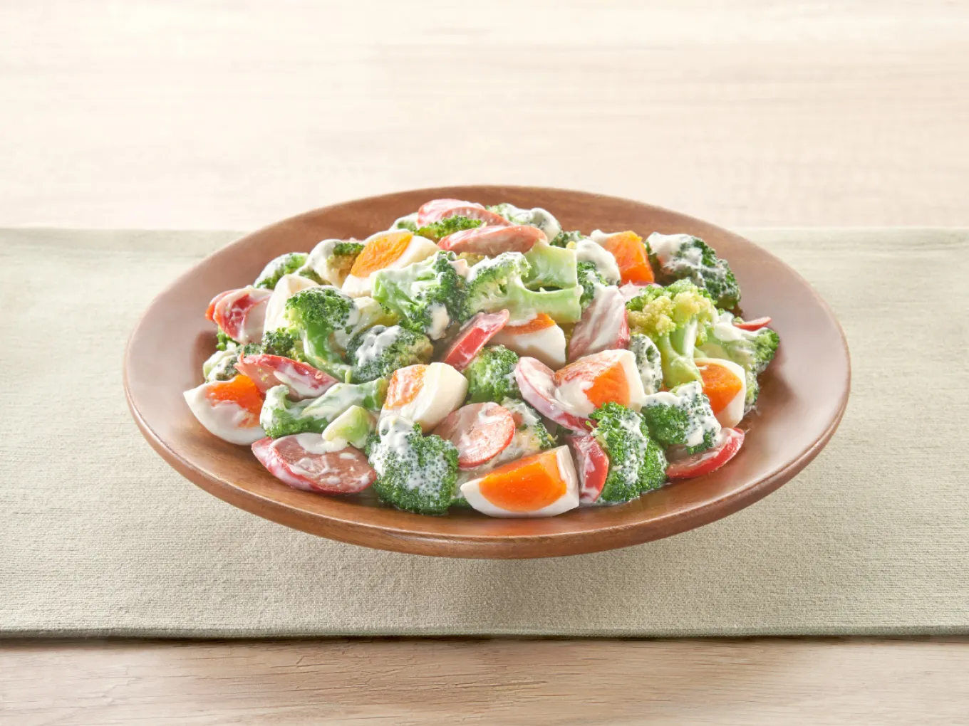 Broccoli Salad Mix with Egg and Sausage