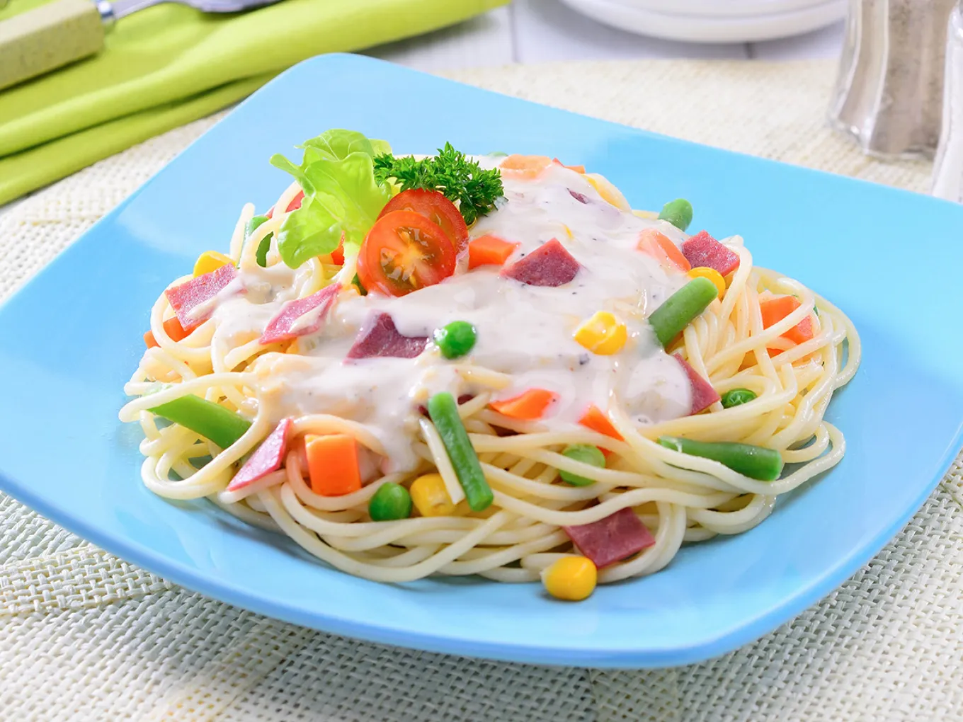 Spaghetti Saus Caesar