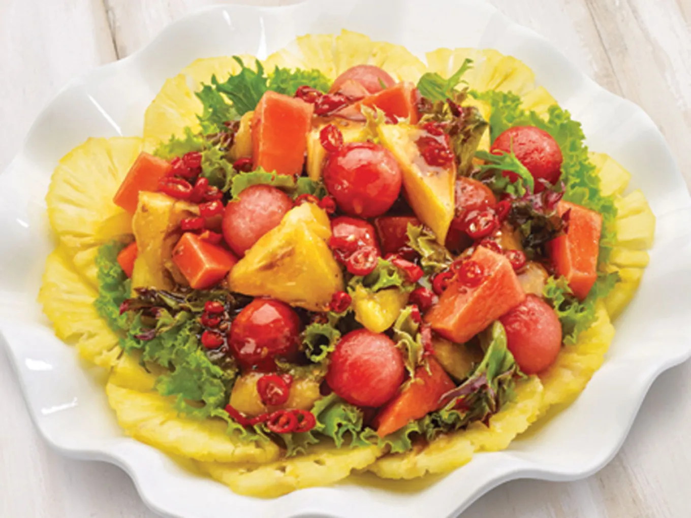 Salad Nanas dengan Kecap ala Jepang