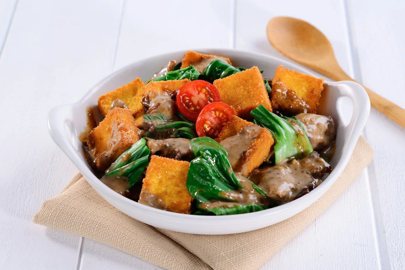 Tumis Bok Choy dan Tofu
