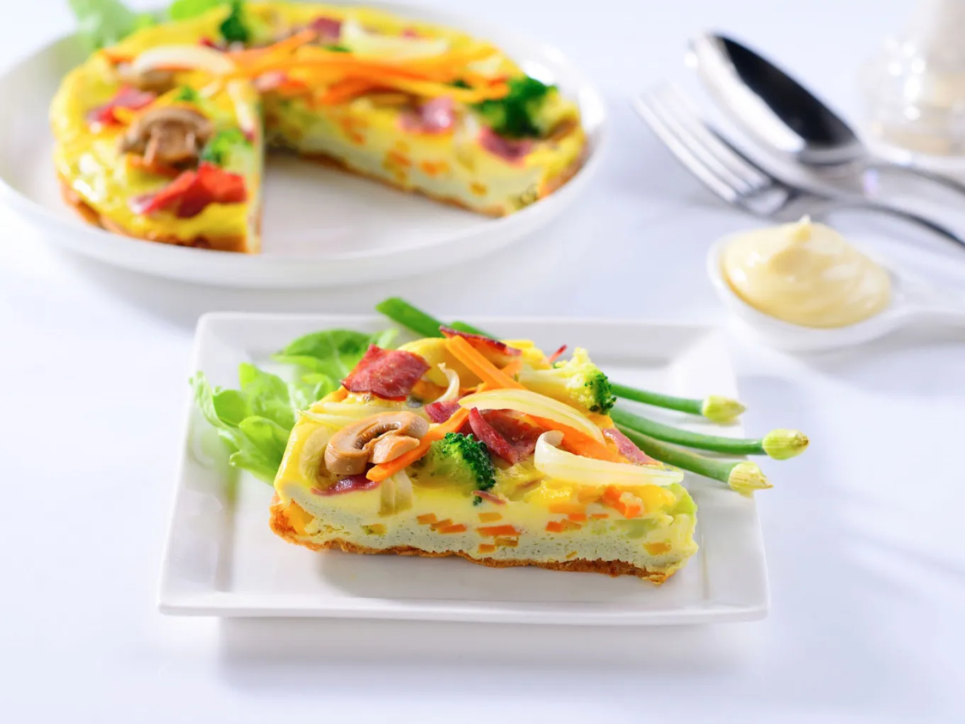 Vegetable and Meat Omelet