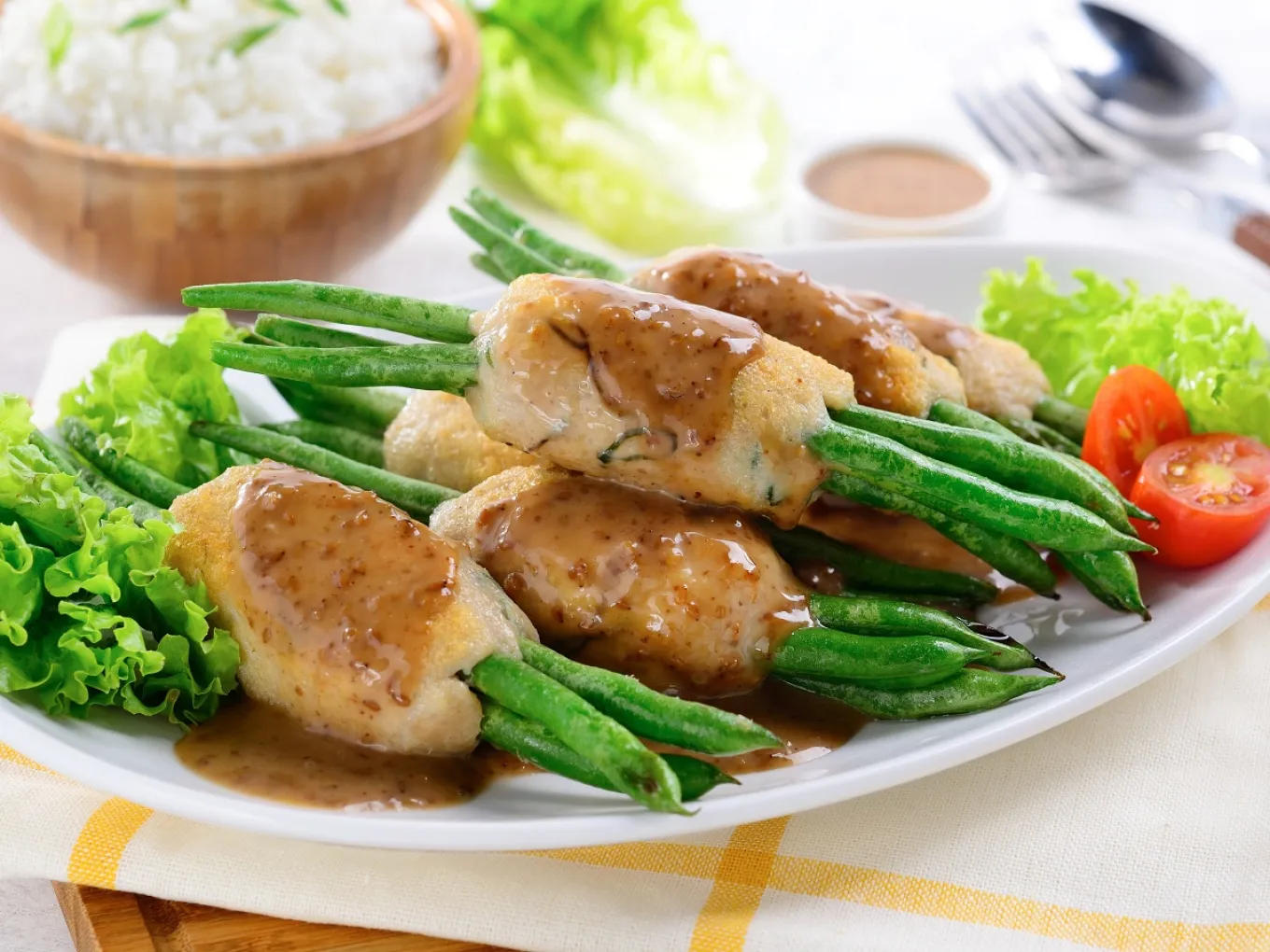 Buncis Ayam Wijen Sangrai