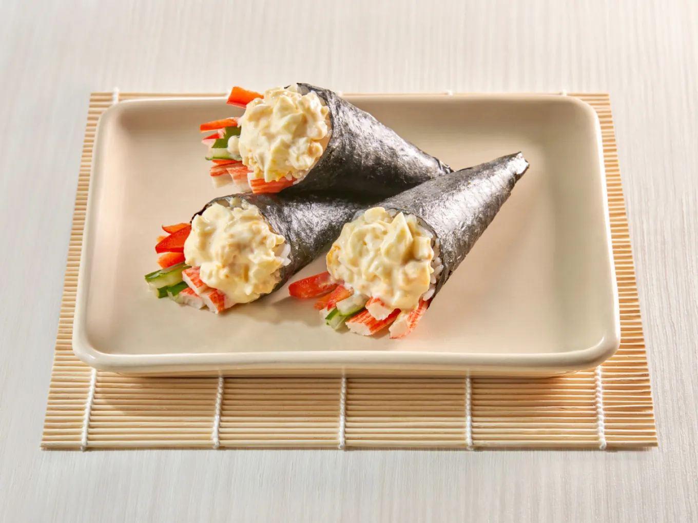 Egg Mayo Temaki Sushi