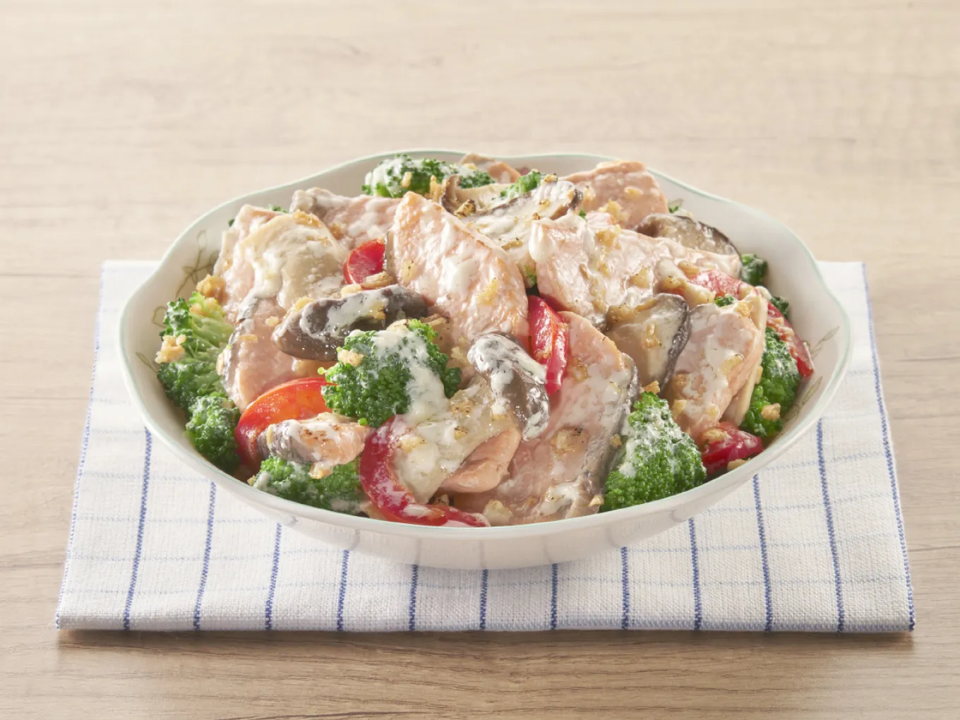 Salmon Broccoli Saute