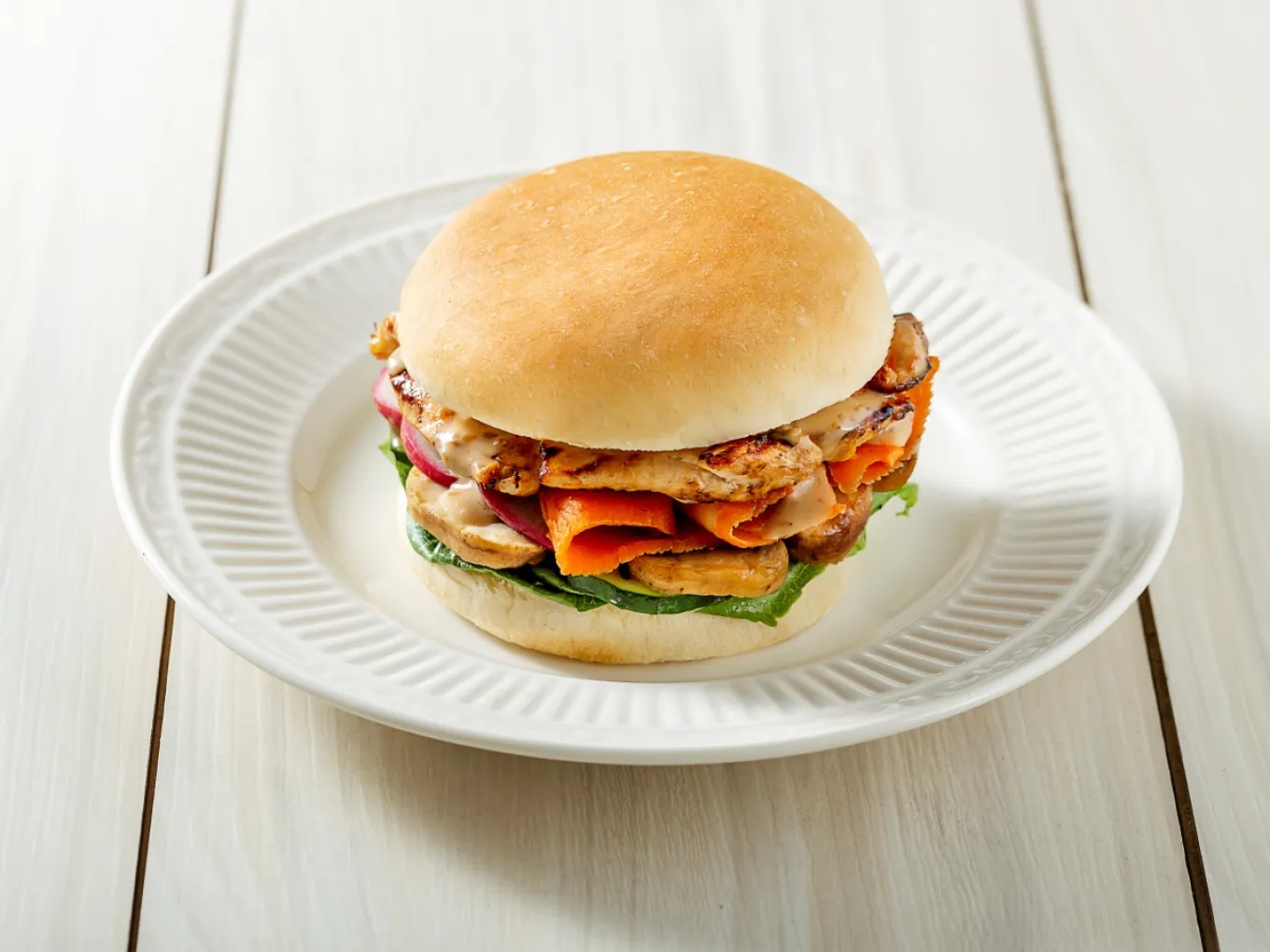 Burger Ayam Wijen ala Jepang