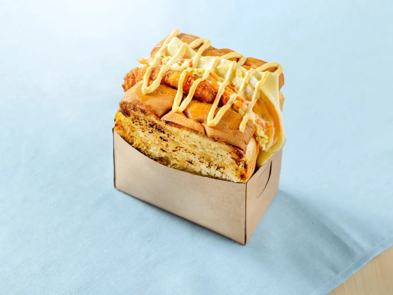 Curry Mayo Chicken Toast