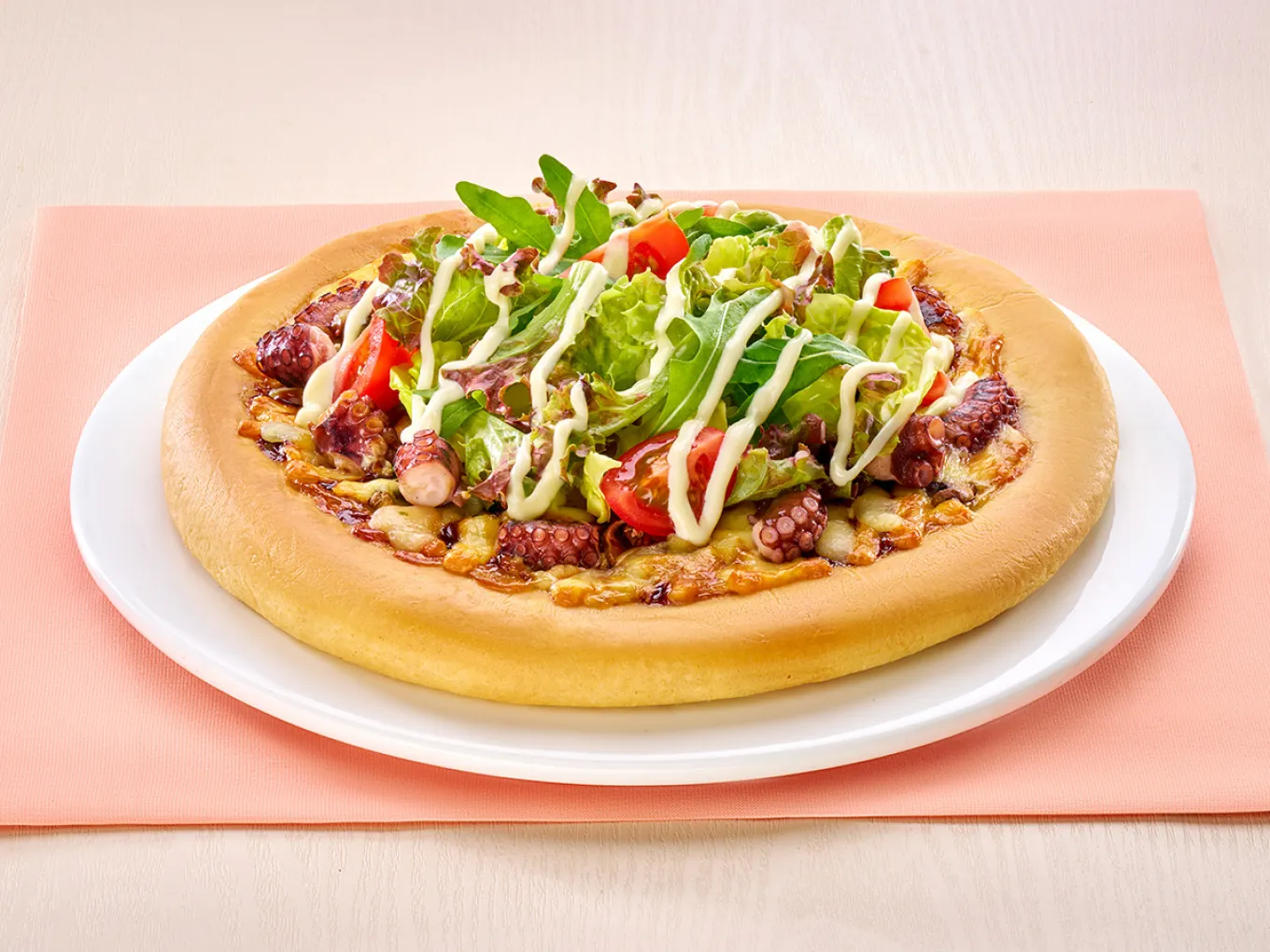 Octopus Salad Pizza