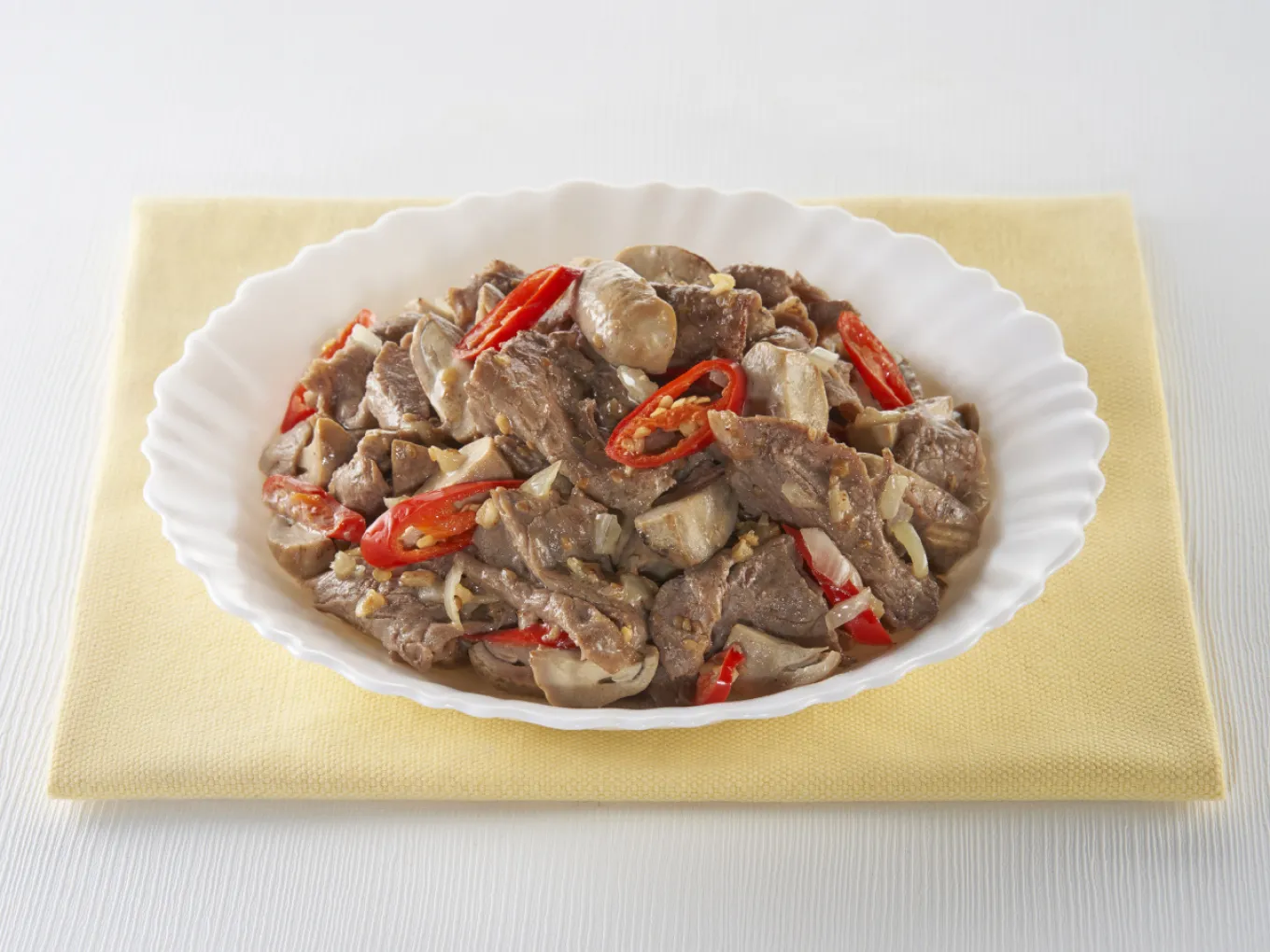 Tumis Sapi Jamur Wijen Sangrai