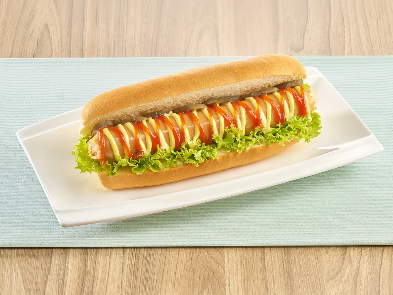 Hot Dog with Mustard Mayo