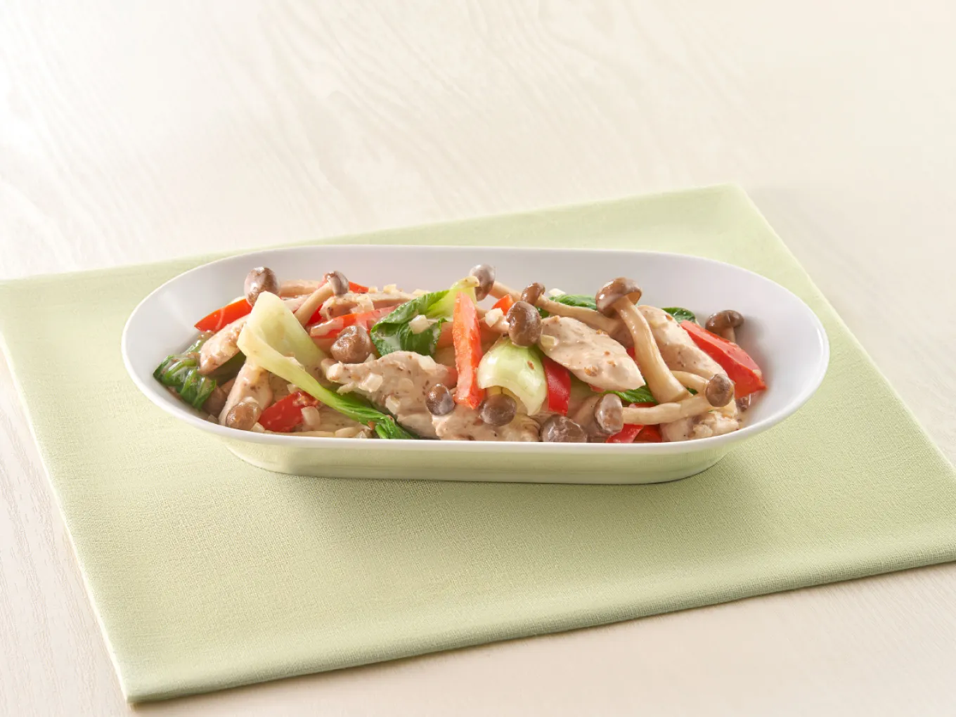 Tumis Ayam Jamur Wijen Sangrai
