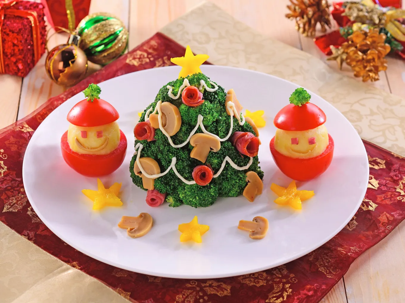 Christmas Tree Broccoli Potato Salad